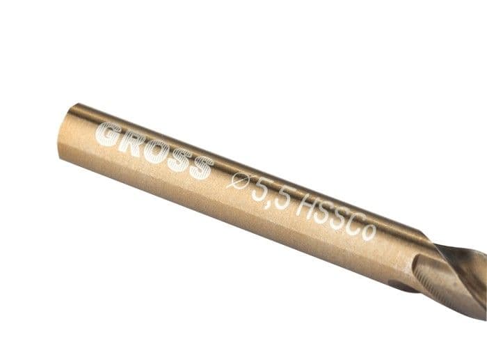 Сверло спиральное по металлу, 5,5 мм, HSS-Co Gross оптом и в розницу на сайте Сталь Крепеж